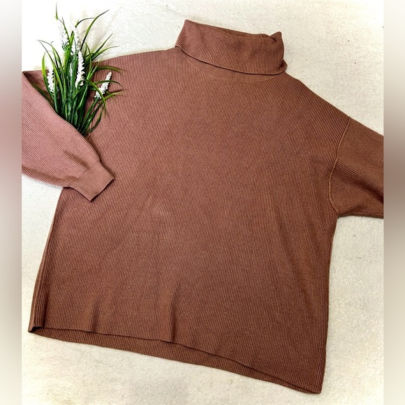 Free People Dusty Rose Softly Structured Tunic Sweater - Large - Picture 1 of 8